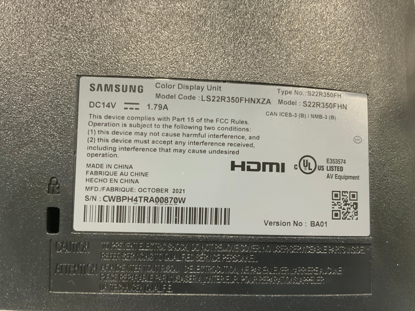 Samsung-SR35-22--LED-LCD-Display--1080p-