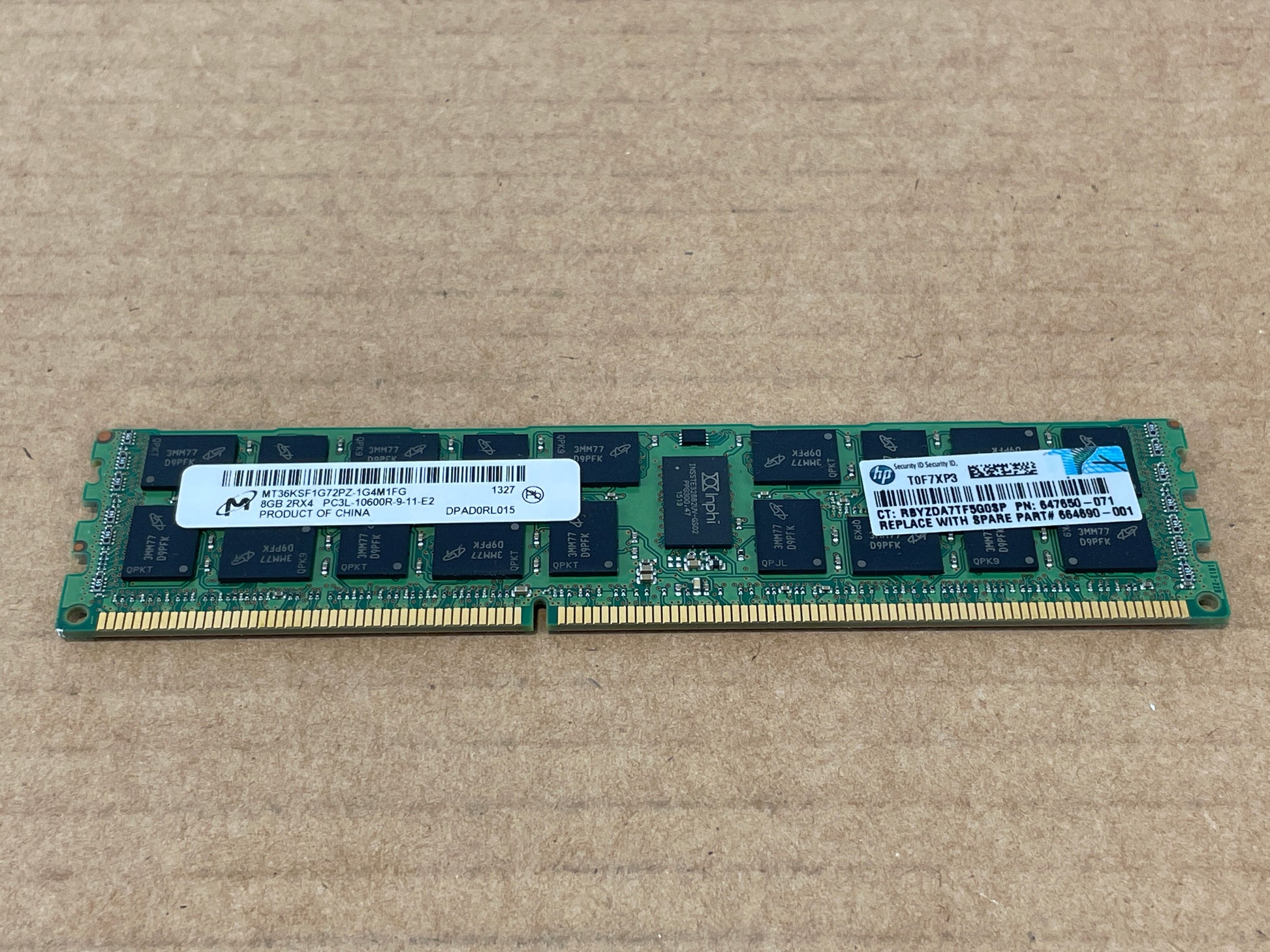 HPE-8GB-PC3-10600-DDR3L-ECC-SDRAM-DIMM
