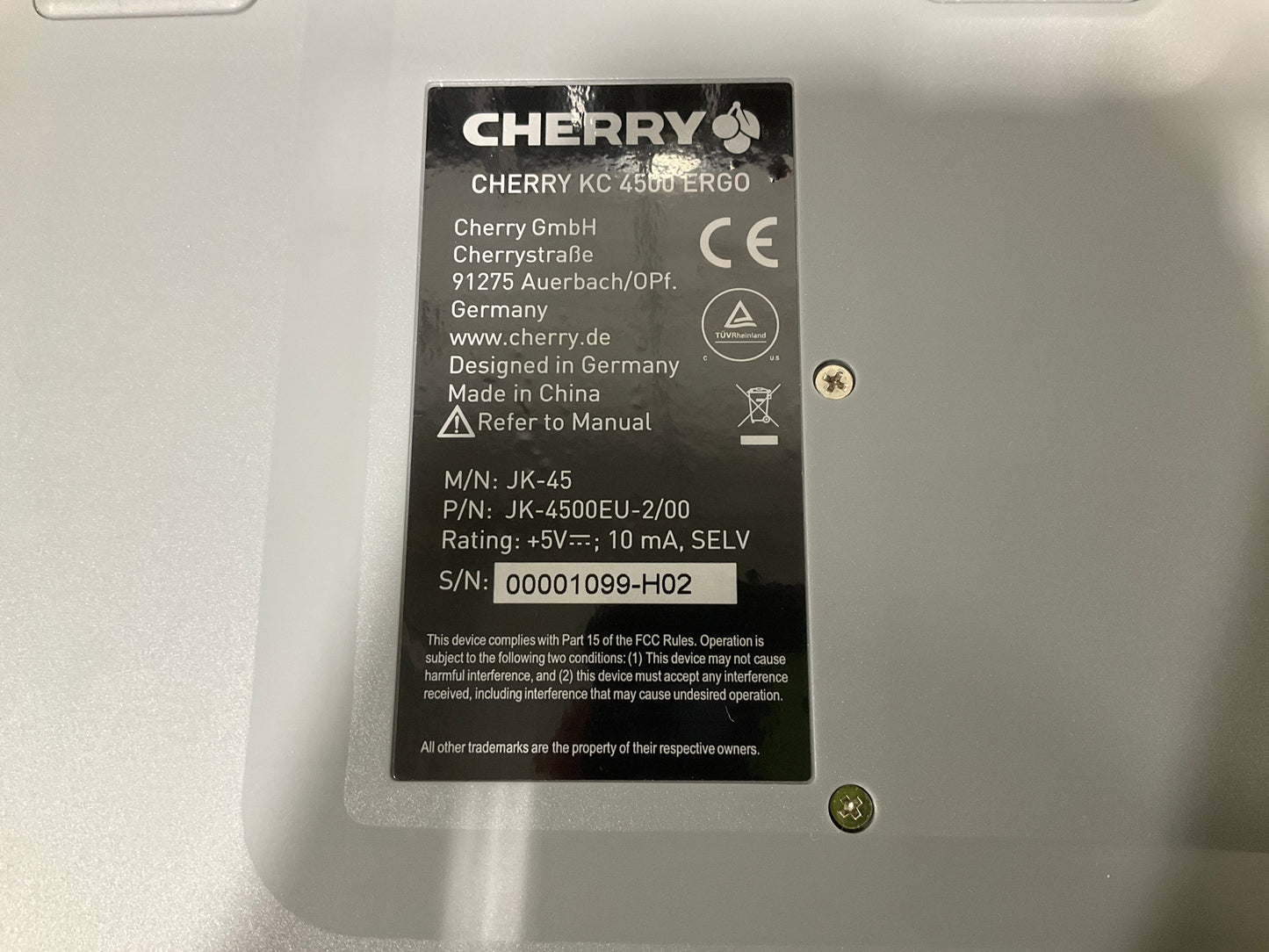 Cherry-Electrical-KC-4500-Ergo-USB-Keyboard--black-