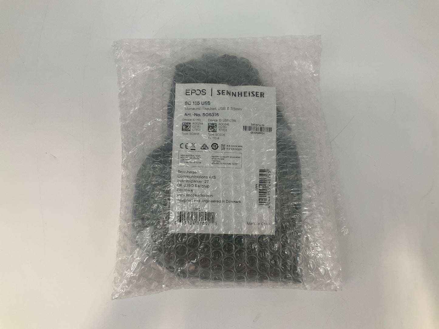 Sennheiser-EPOS-SC-135-USB-Monaural-Headset