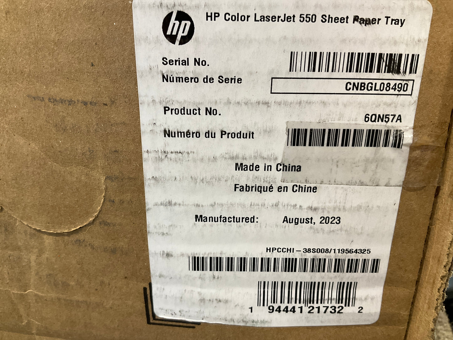 HP-Color-LaserJet-550-Sheet-Feeder--5700-