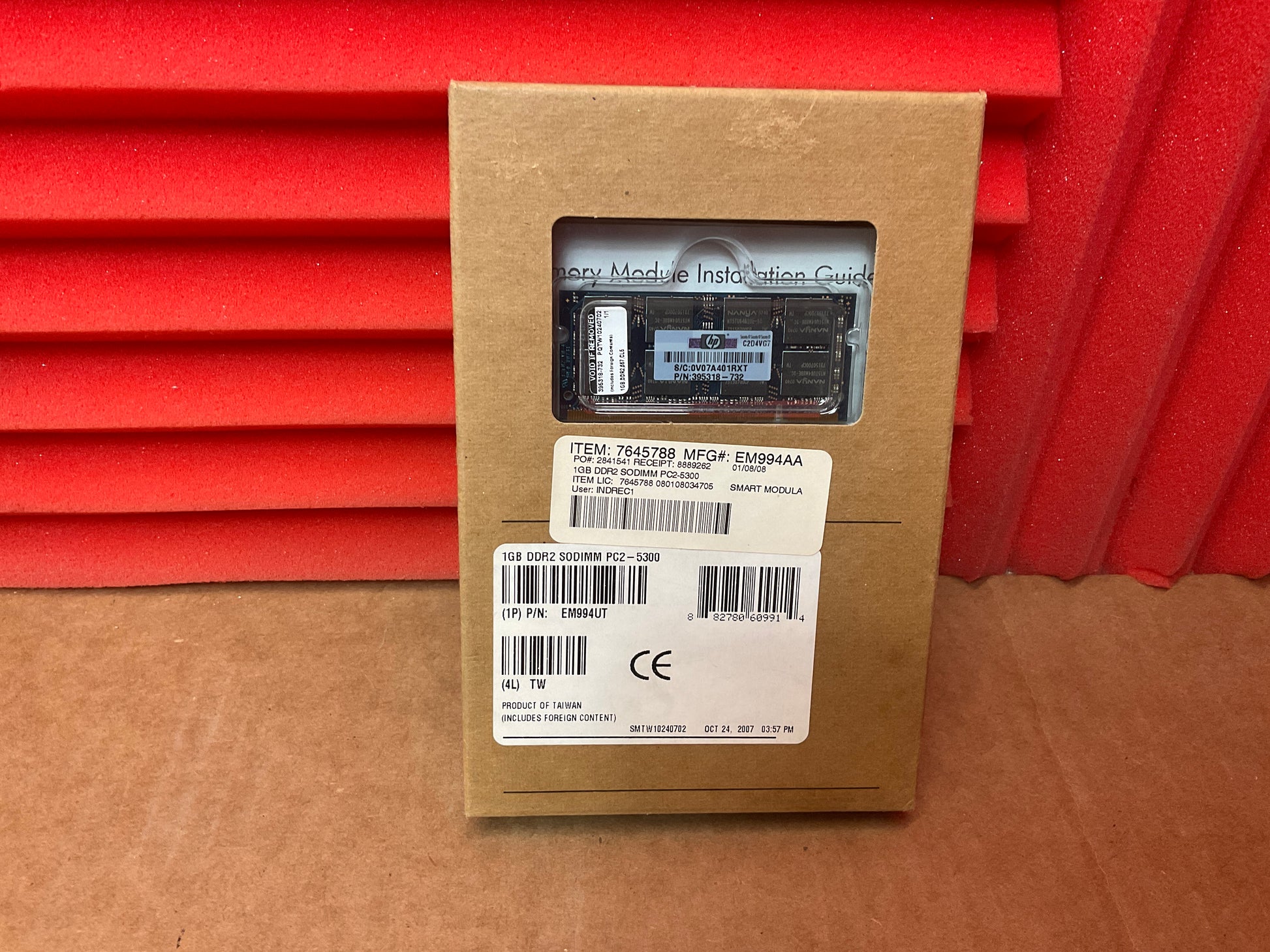 HPE-1GB-PC2-5300-DDR2-SO-SDRAM-DIMM