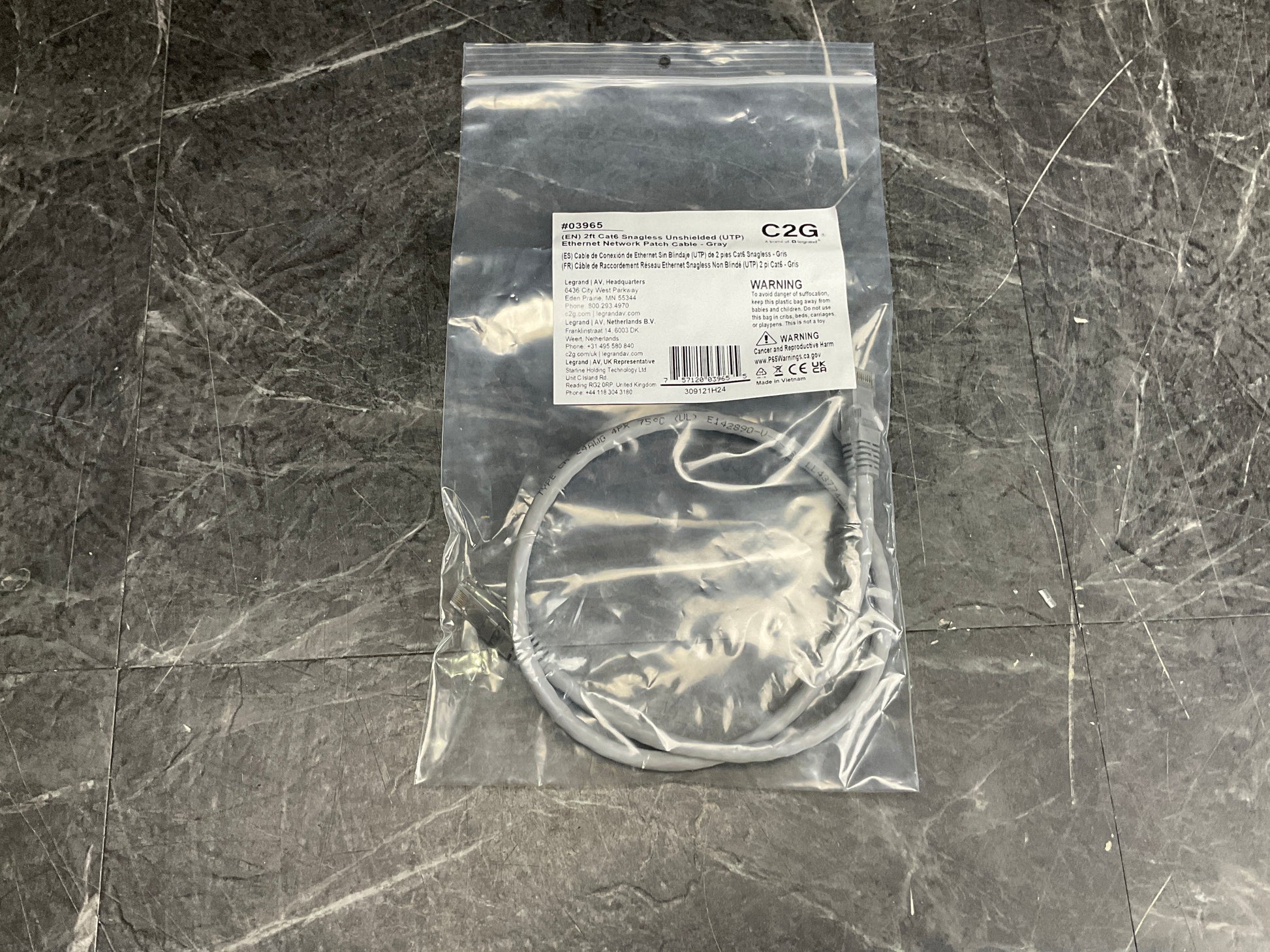 Cables-to-Go-Cat6-Unshielded-Network-Patch-Ethernet-Cable--2-,-Gray-