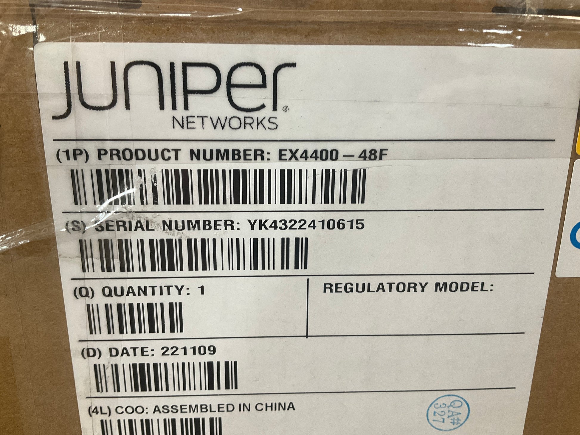 Juniper-Networks-EX4400-48F-36-port-Gigabit-SFP---12-port-10-Gigabit-SFP--Switch