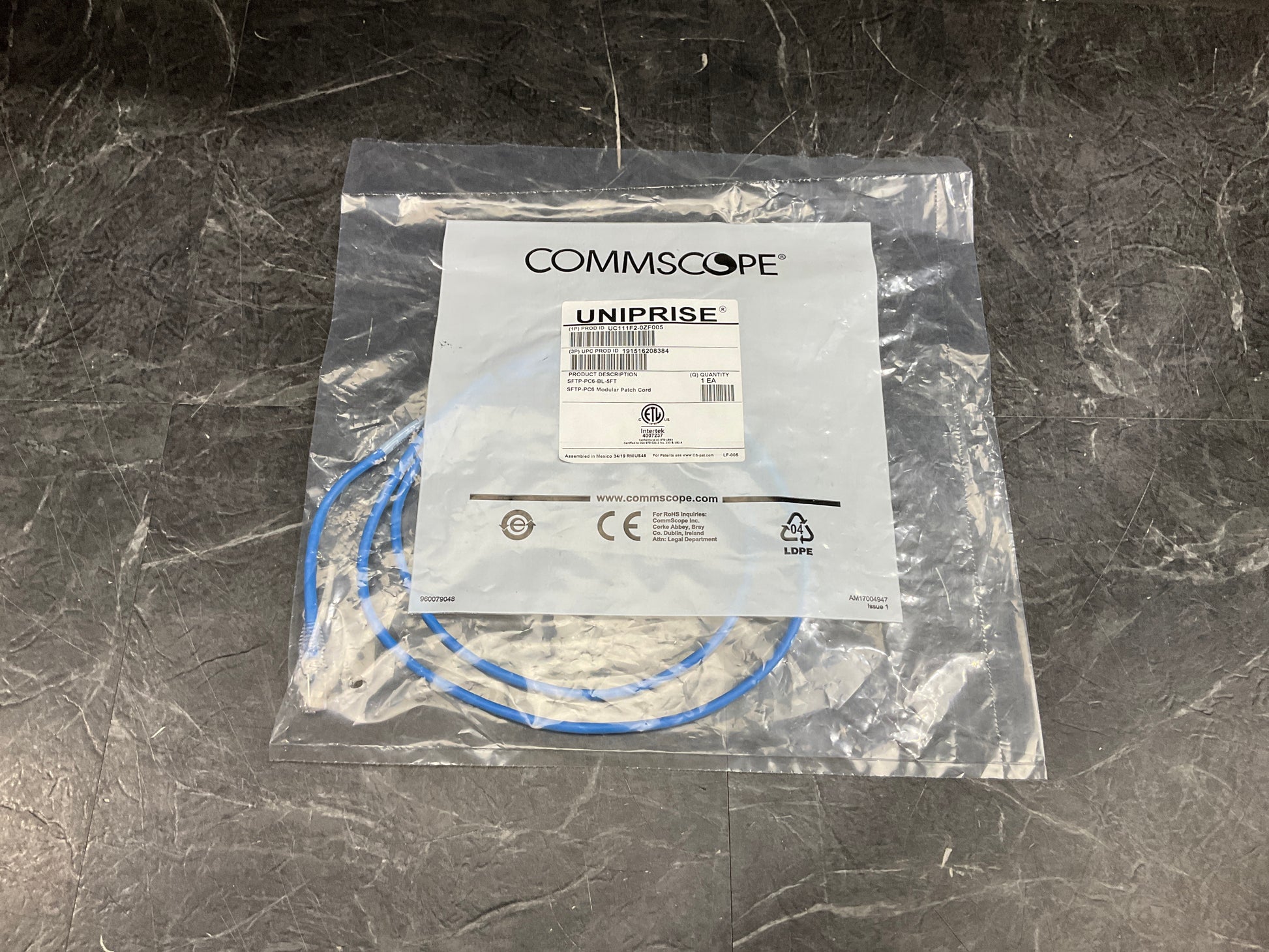 Commscope-Uniprise-Modular-Patch-Cord--5-,-Blue-