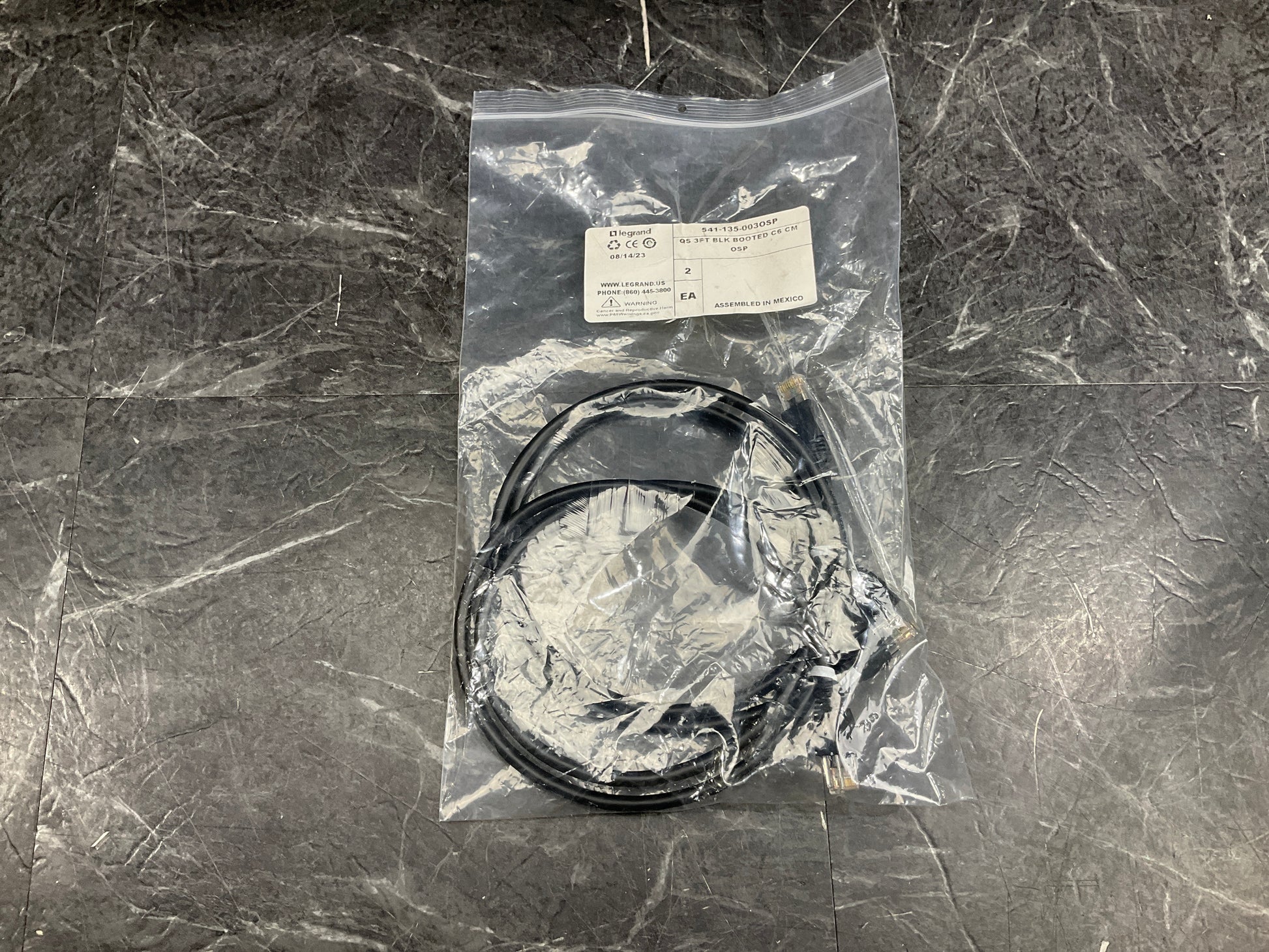Legrand-Outdoor-Rated-Cat6-Patch-Cable--3-Feet,-Black,-2-Pack-