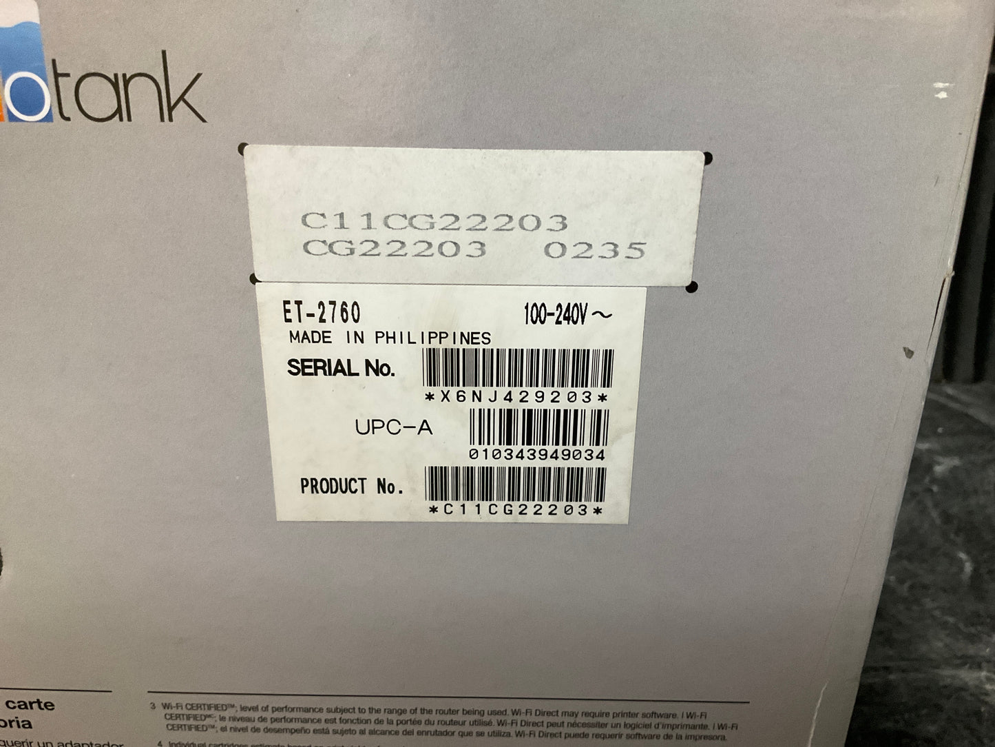 Epson-EcoTank-ET-2760-Wireless-Inkjet-Printer