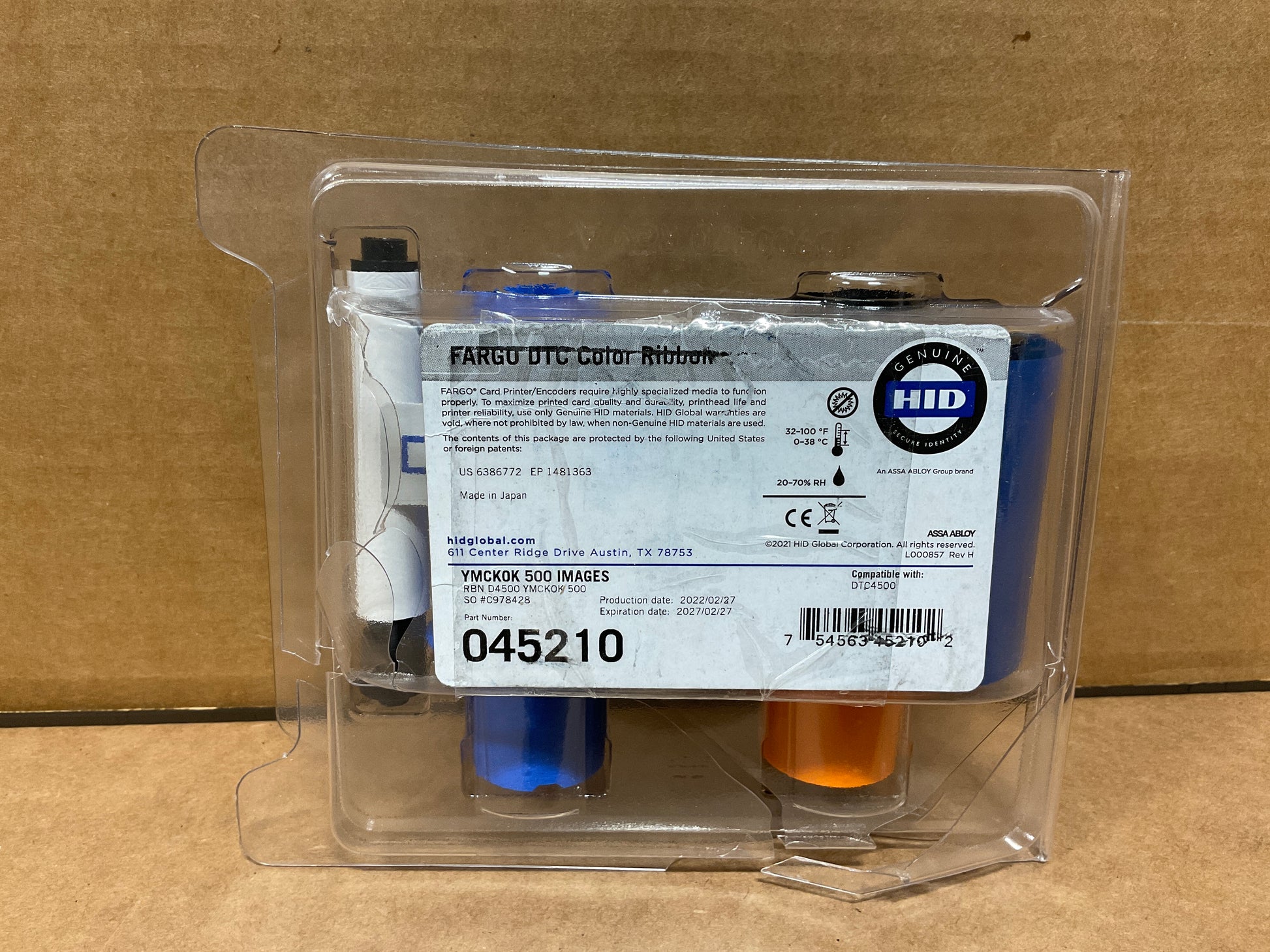HID-Fargo-YMCKOK-Ribbon-Cartridge--DTC4500e-