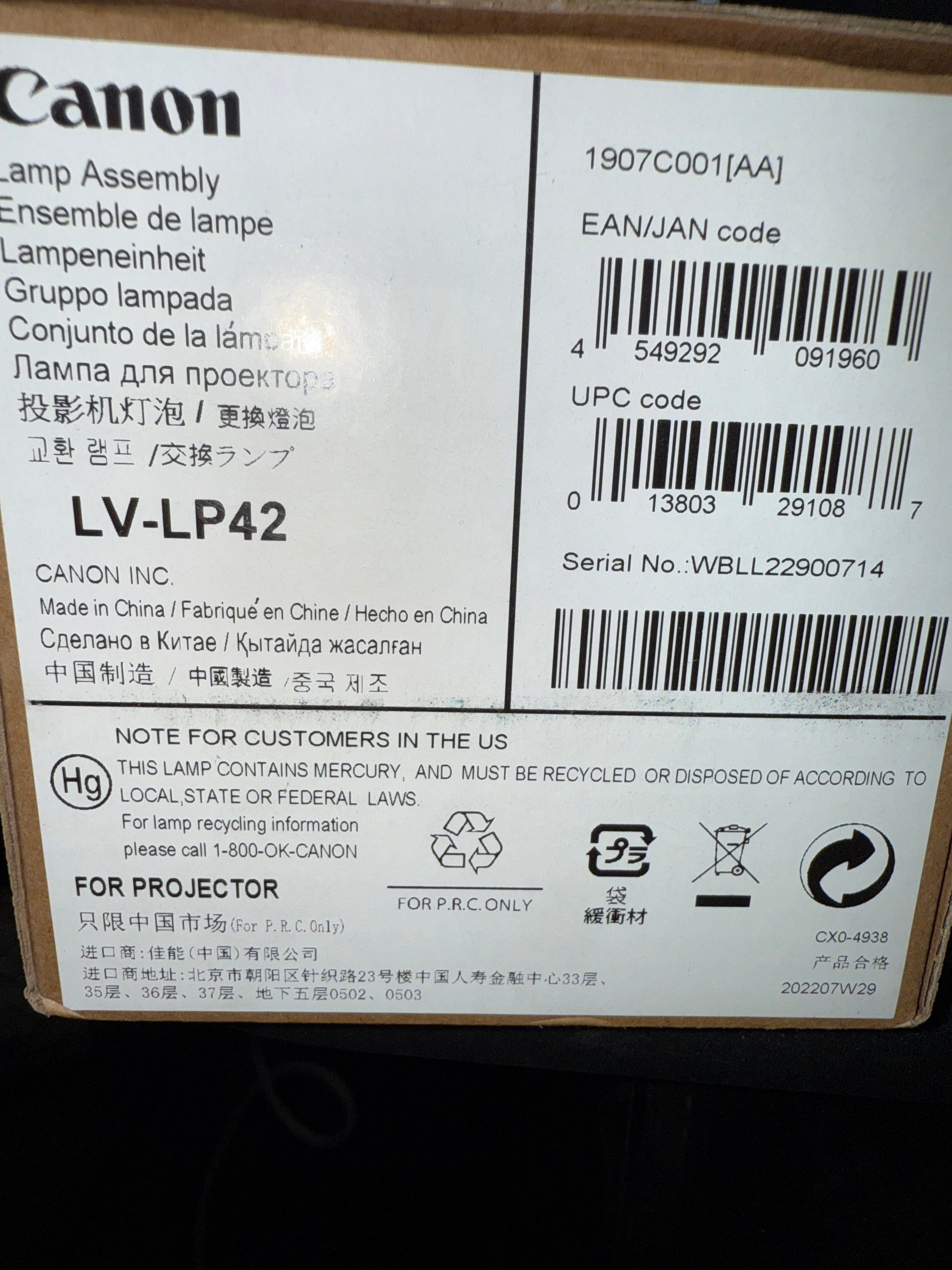 Canon-Projector-Lamp--LV-HD420-
