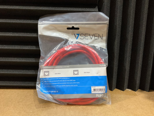 V7-RJ45-CAT-6-Patch-Cable,-Snagless-Molded---2-meters--red-