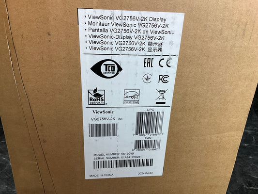 Viewsonic-VG2756V-2K-27--USB-C-Ethernet-LED-LCD-Docking-Monitor--QHD-