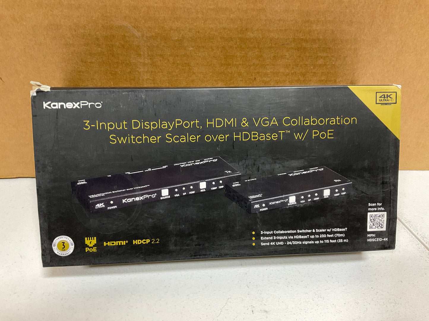 KanexPro-HDMI-VGA-DisplayPort-Video-Switcher-Scaler-over-Ethernet--3-port-