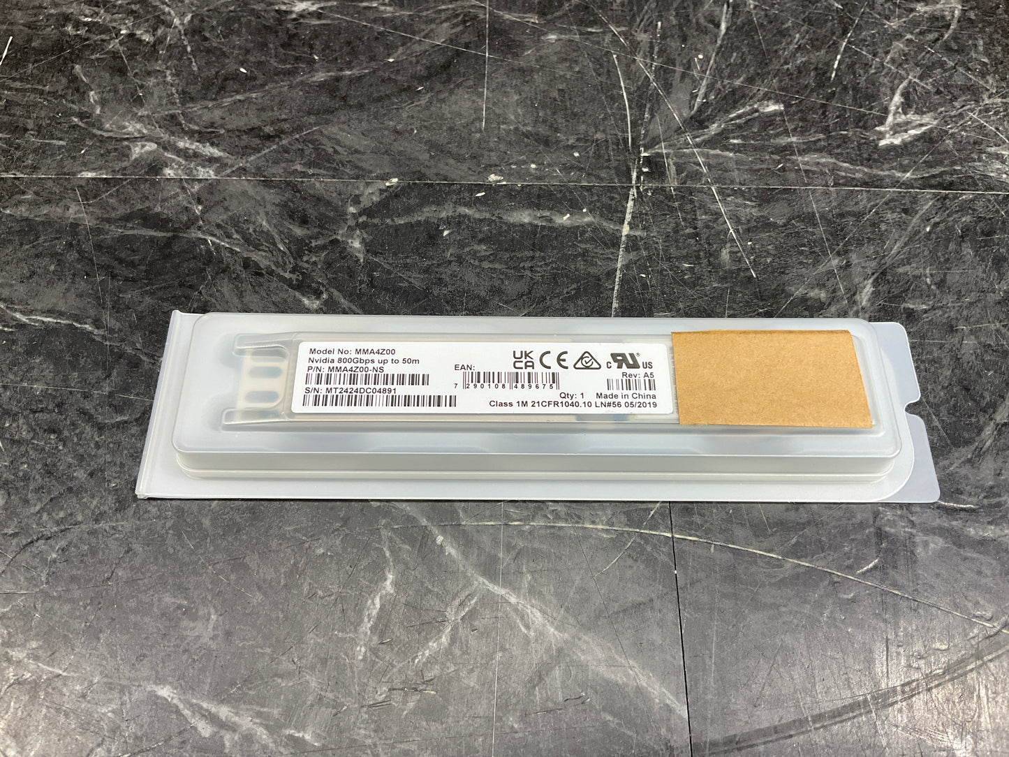 Nvidia-Dual-Port-400-Gigabit-OSFP-Transceiver-Module--850mm-