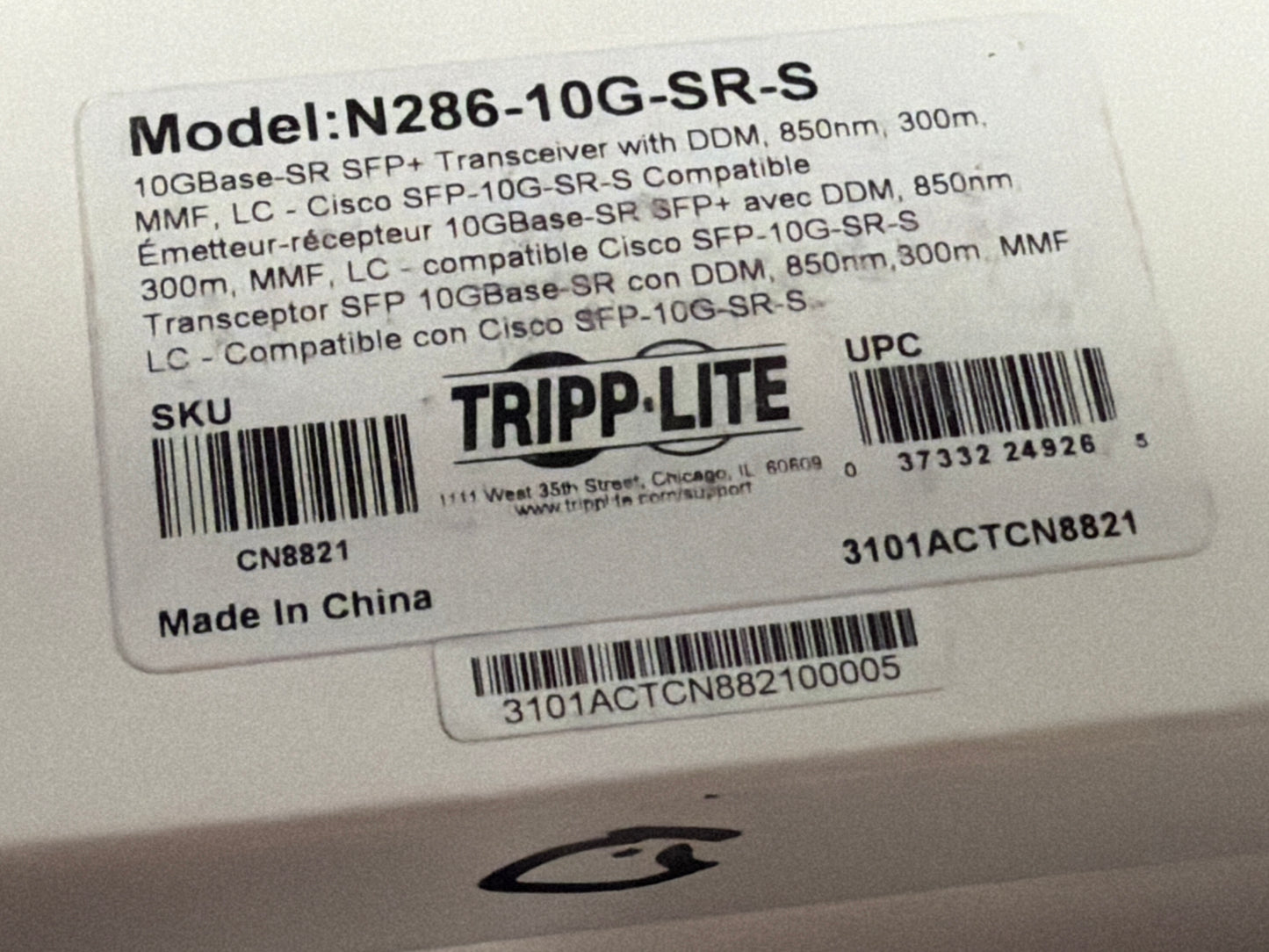 Tripp-Lite-10-Gigabit-SFP--Transceiver