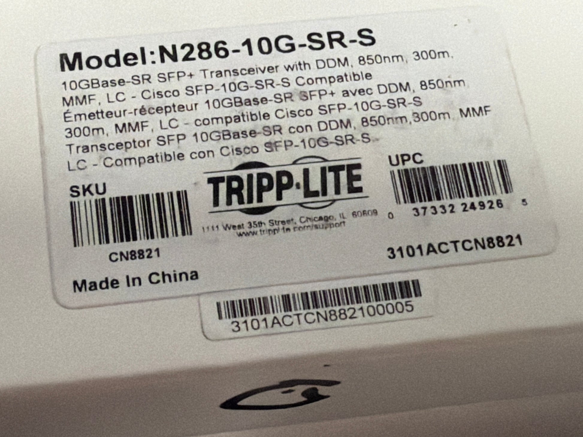 Tripp-Lite-10-Gigabit-SFP--Transceiver