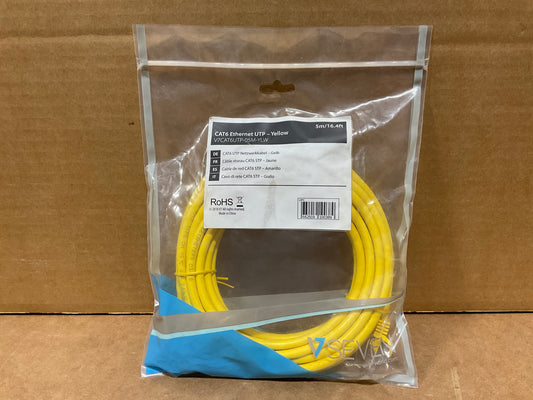 V7-RJ45-CAT-6-Patch-Cable,-Snagless-Molded---5-meters--yellow-