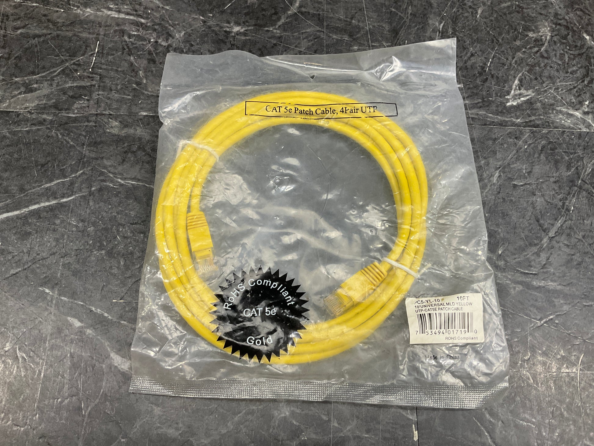 JDI-Technologies-RJ45-CAT-5e-Patch-Cable,-Molded-Snagless,-10-Feet--yellow-