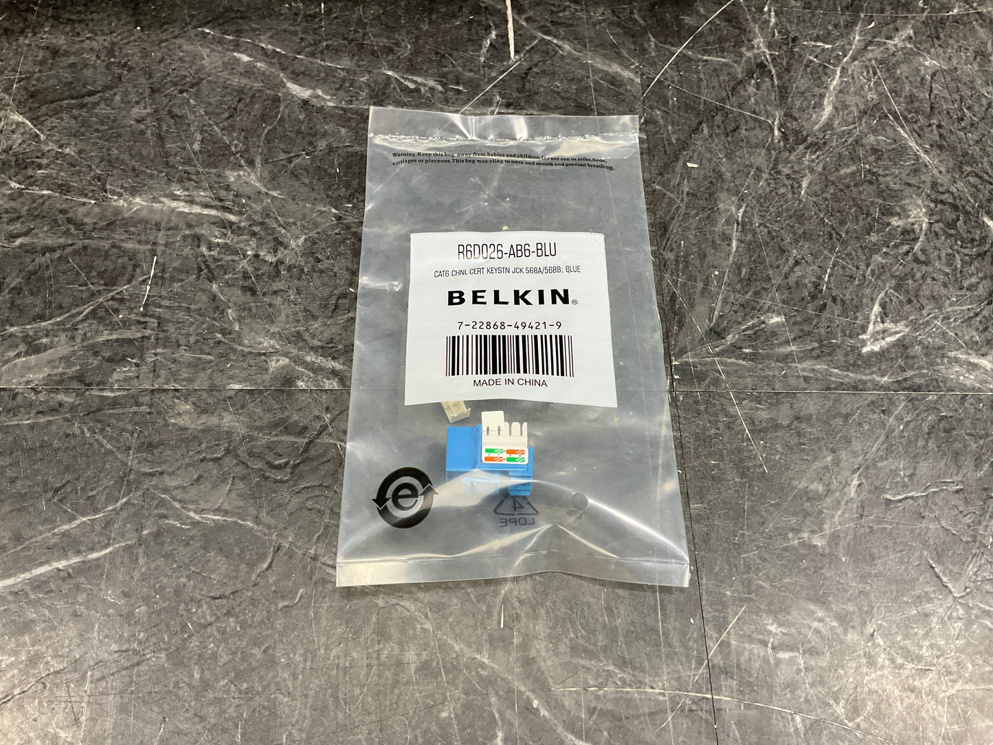 Belkin-CAT-6-RJ45-110-Punch-Down-Keystone-Jack--blue-