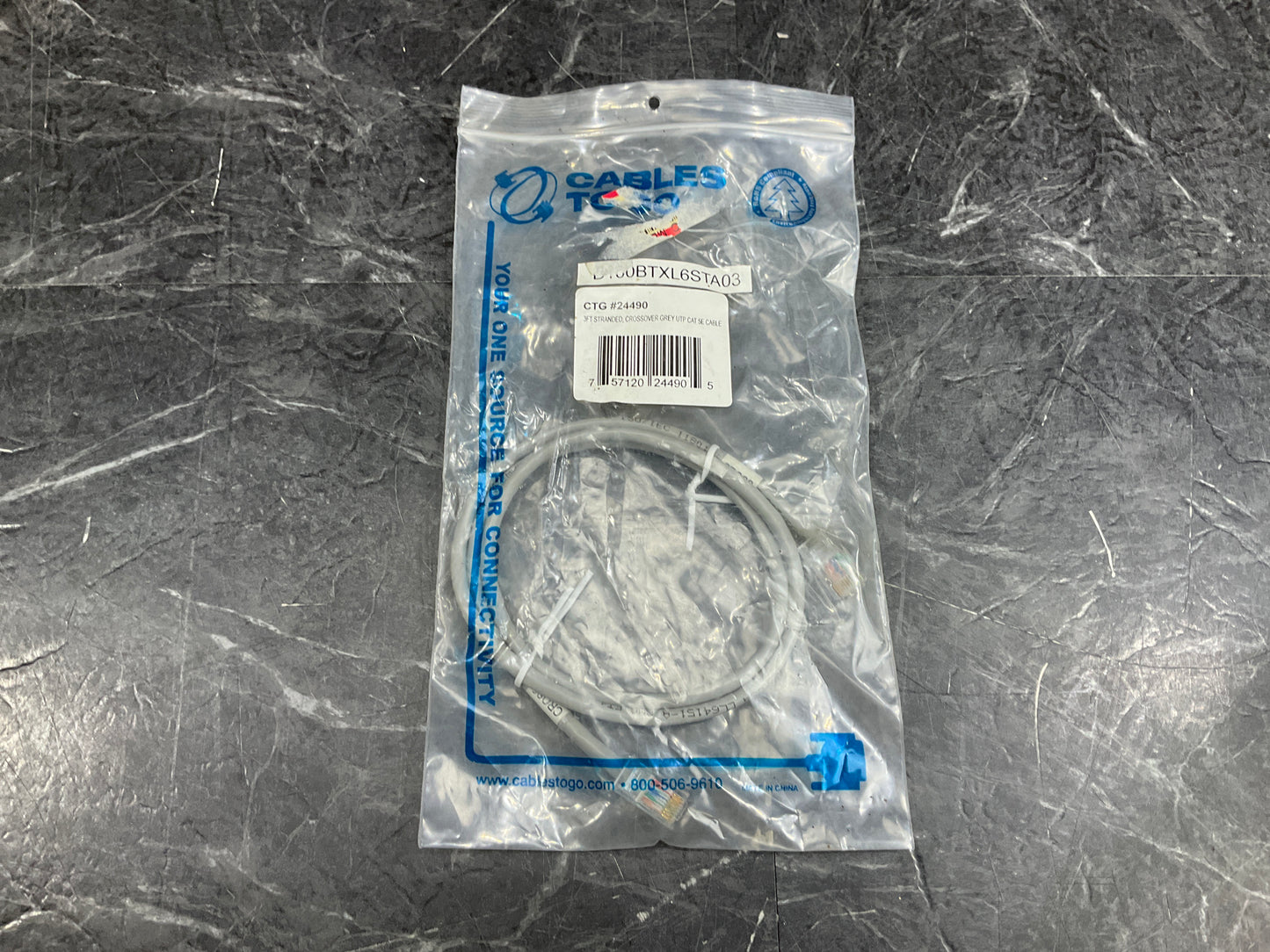 Cables-to-Go-RJ45-CAT-5e-Patch-CVables,-Unshielded---3-feet--grey-