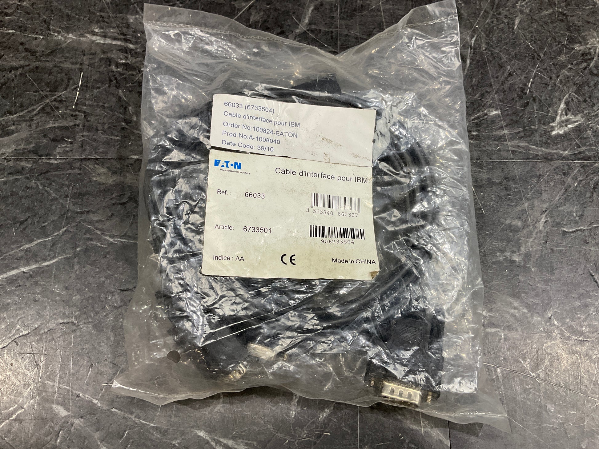 Eaton-Serial-Interface-Cable--IBM-Series,-AS-400----1-9-meters--