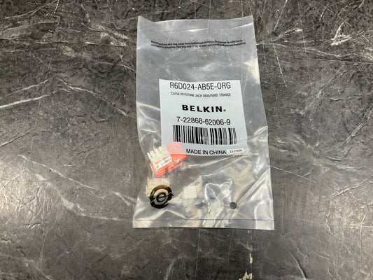 Belkin-CAT-5e-RJ45-110-Punch-Down-Keystone-Jack--orange-