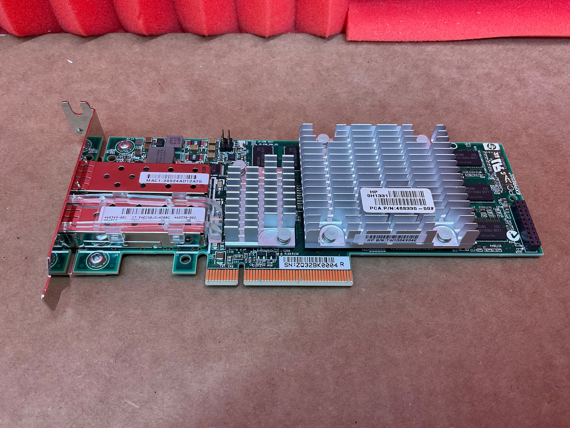 HP-NC522SFP-Dual-Port-10-Gigabit-SFP-PCI-E2x8-Ethernet-Card
