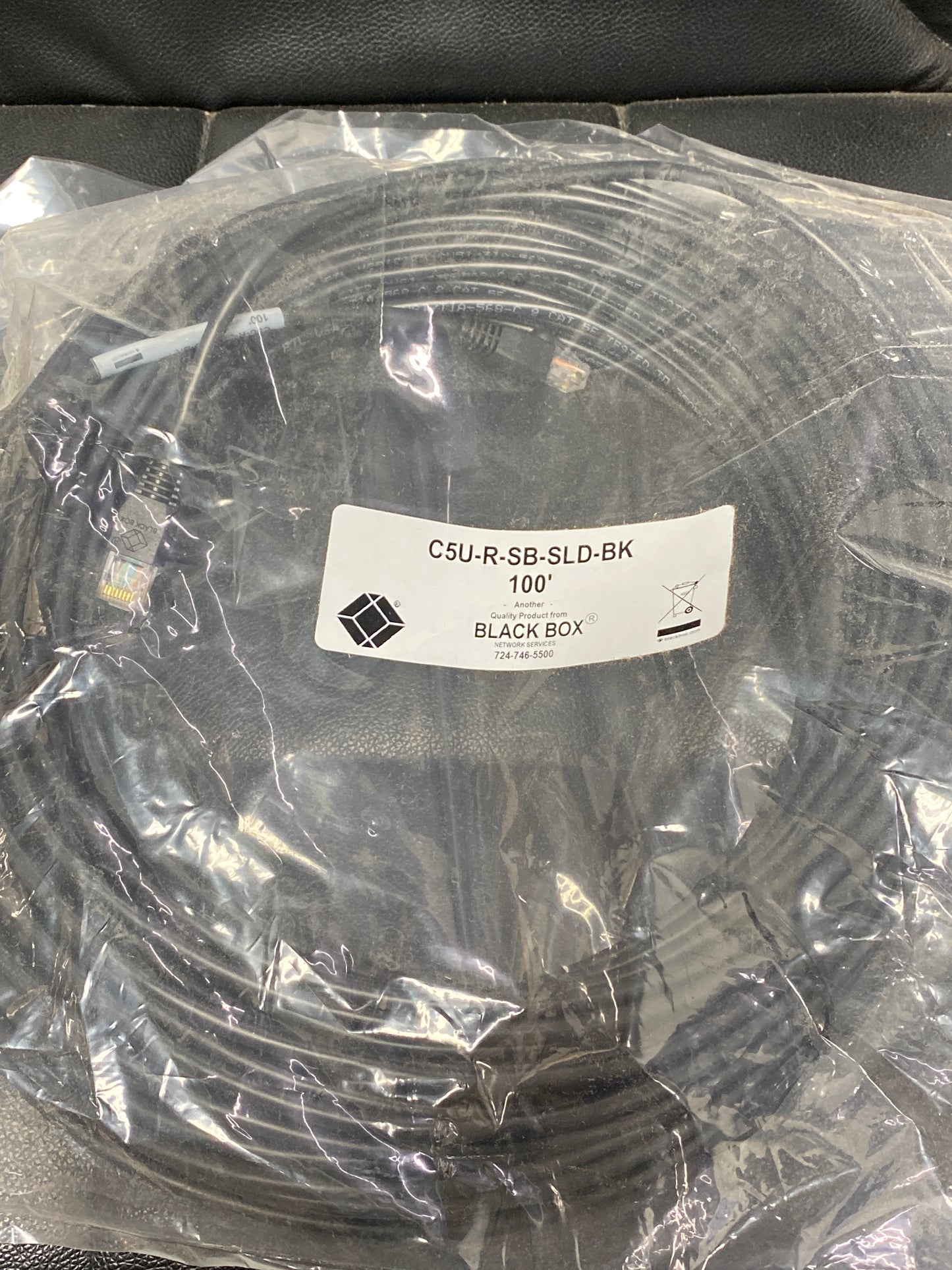 BlackBox-RJ45-CAT-5e-Patch-Cable,-100-feet--black-