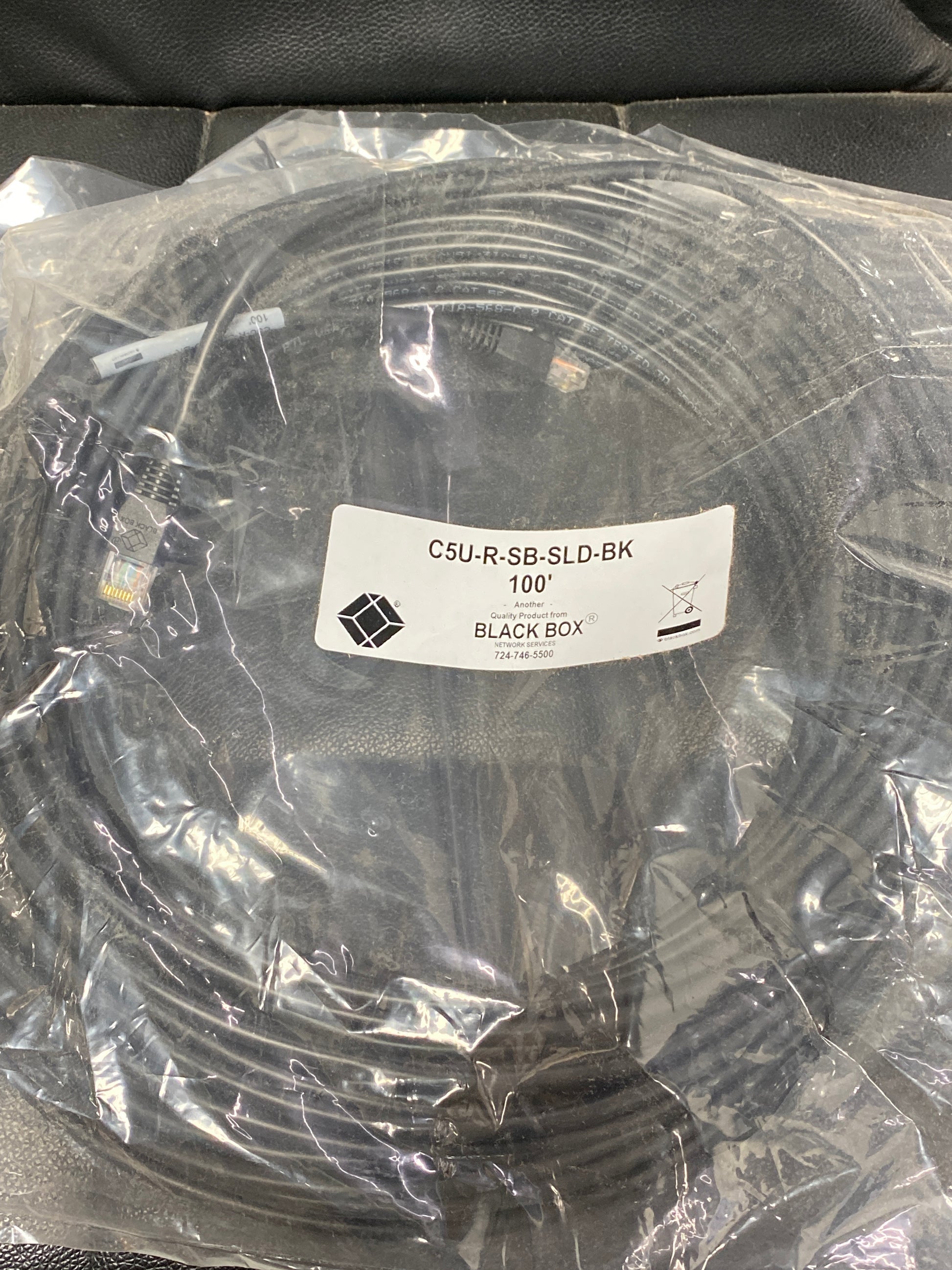 BlackBox-RJ45-CAT-5e-Patch-Cable,-100-feet--black-