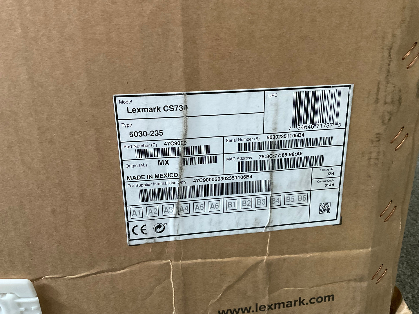 Lexmark-CS730de-Color-Laser-Printer