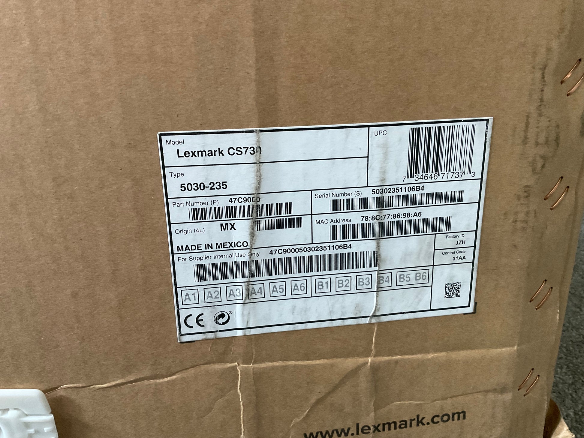 Lexmark-CS730de-Color-Laser-Printer