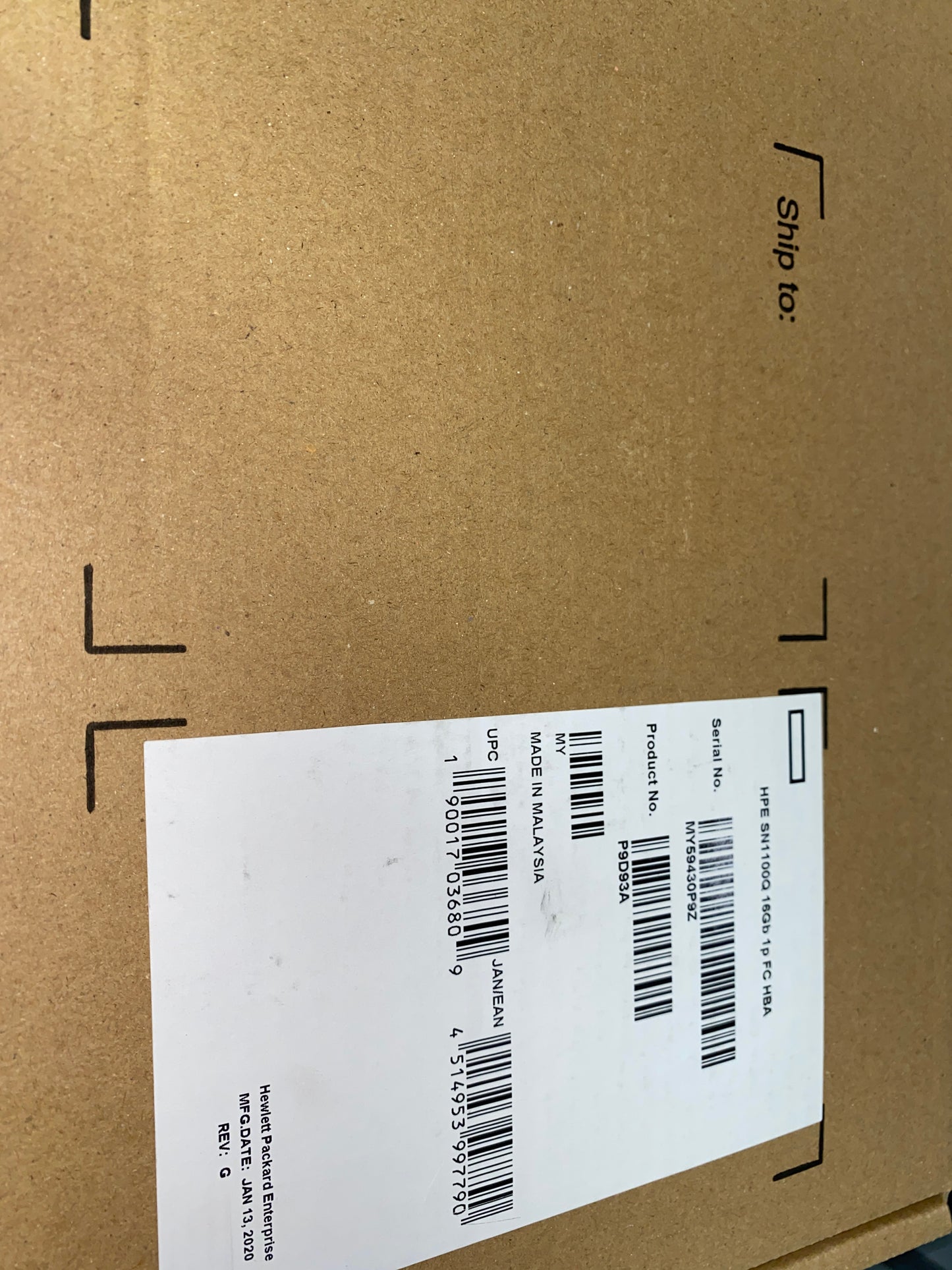 HPE-StoreFabric-SN1100Q-16Gb-Fibre-Channel-PCI-E3x8-Card