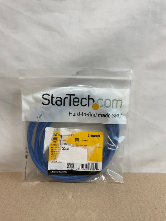 StarTech-RJ45-CAT-6a-Patch-Cable,-Molded---8-feet--blue-