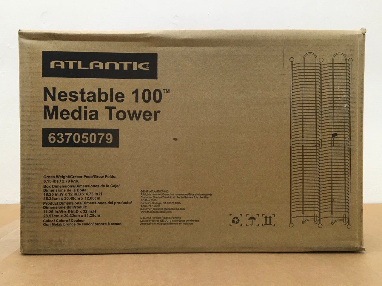 Atlantic-Technology-Nestable-100-CD-Storage-Tower