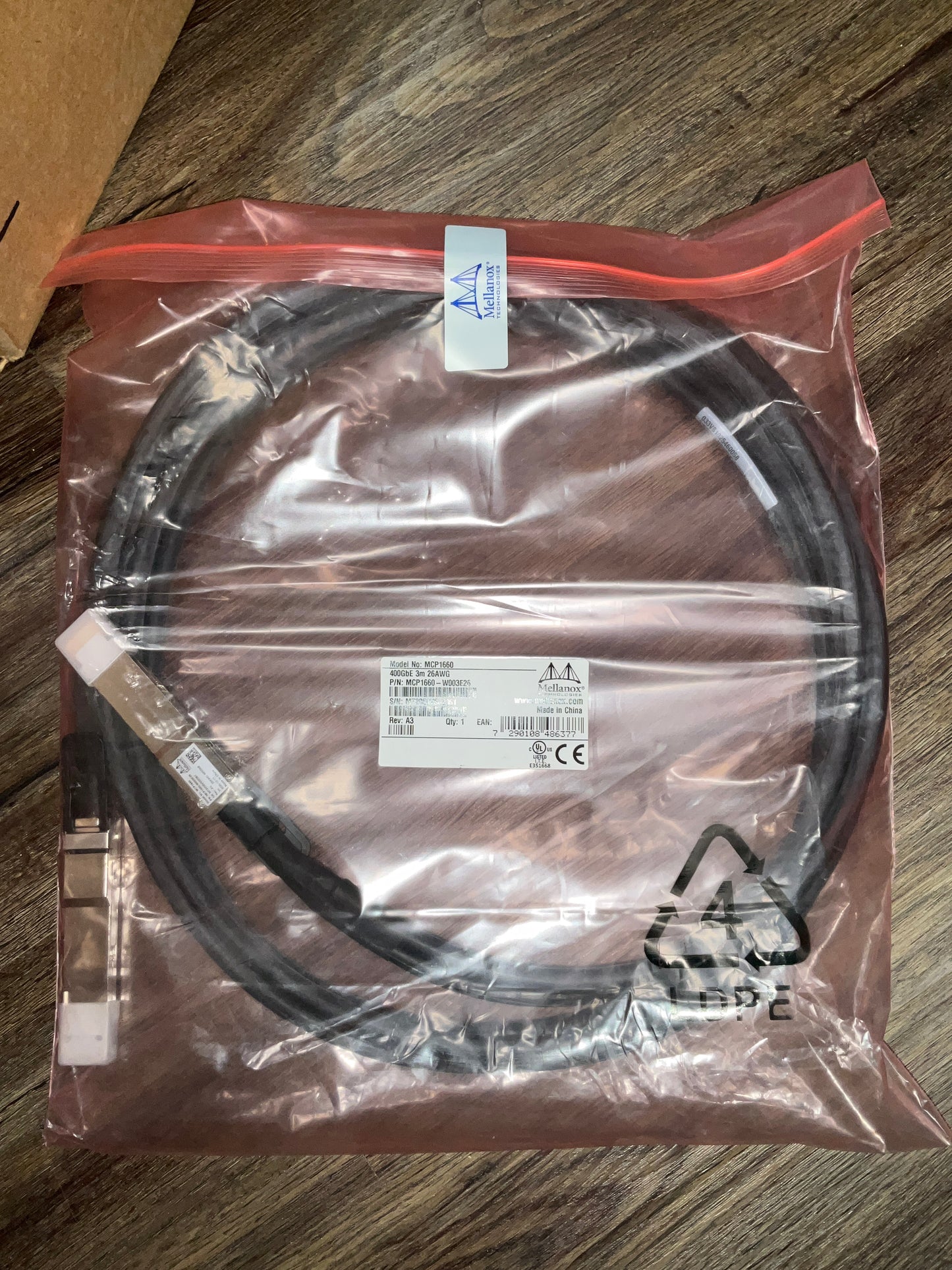 Mellanox-LinkX-400-Gigabit-Passive-Copper-Cable--10-feet-