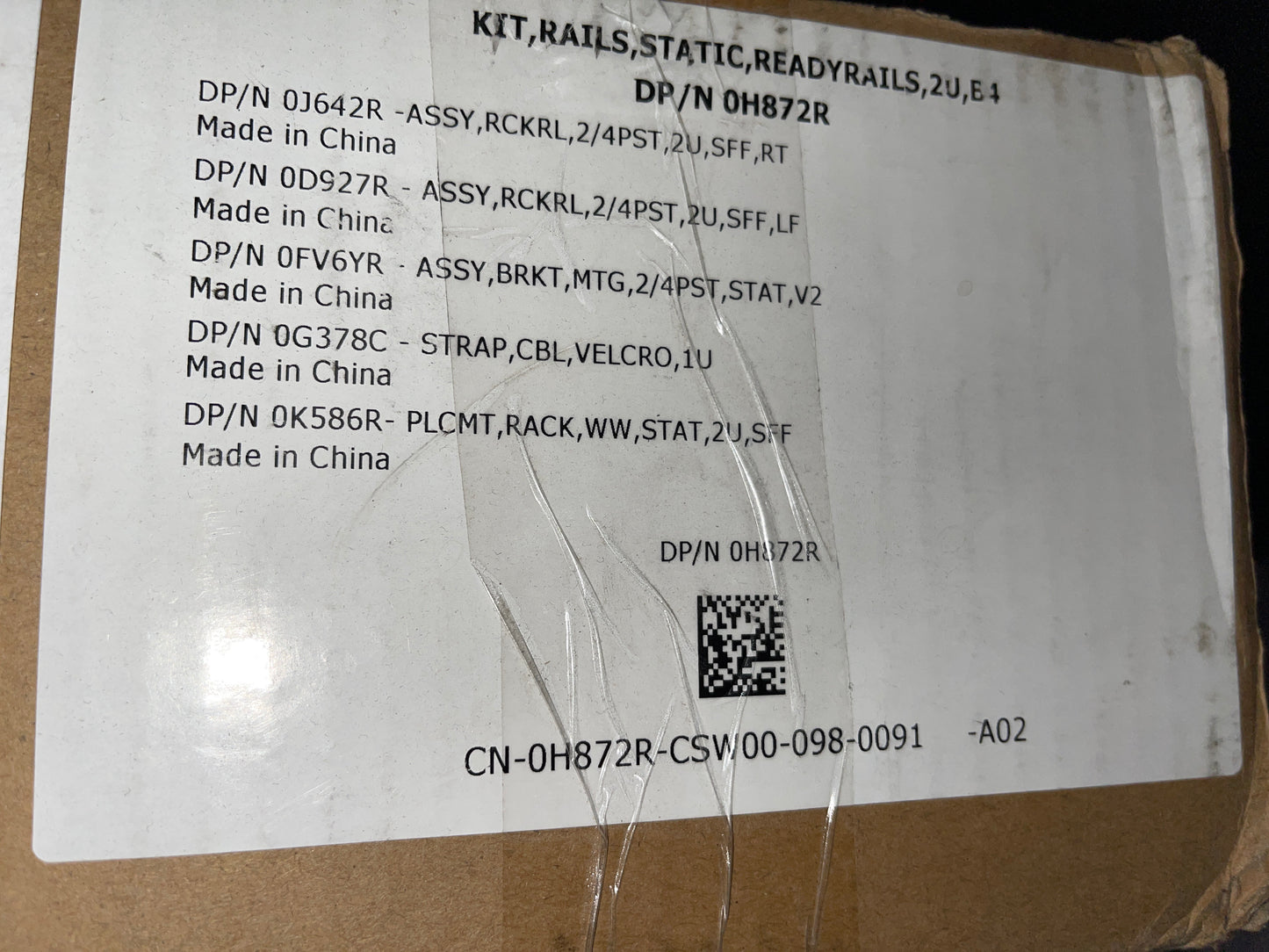 Dell-Static-Rack-Rail-Kit--PowerEdge-R510-R740-R7425-