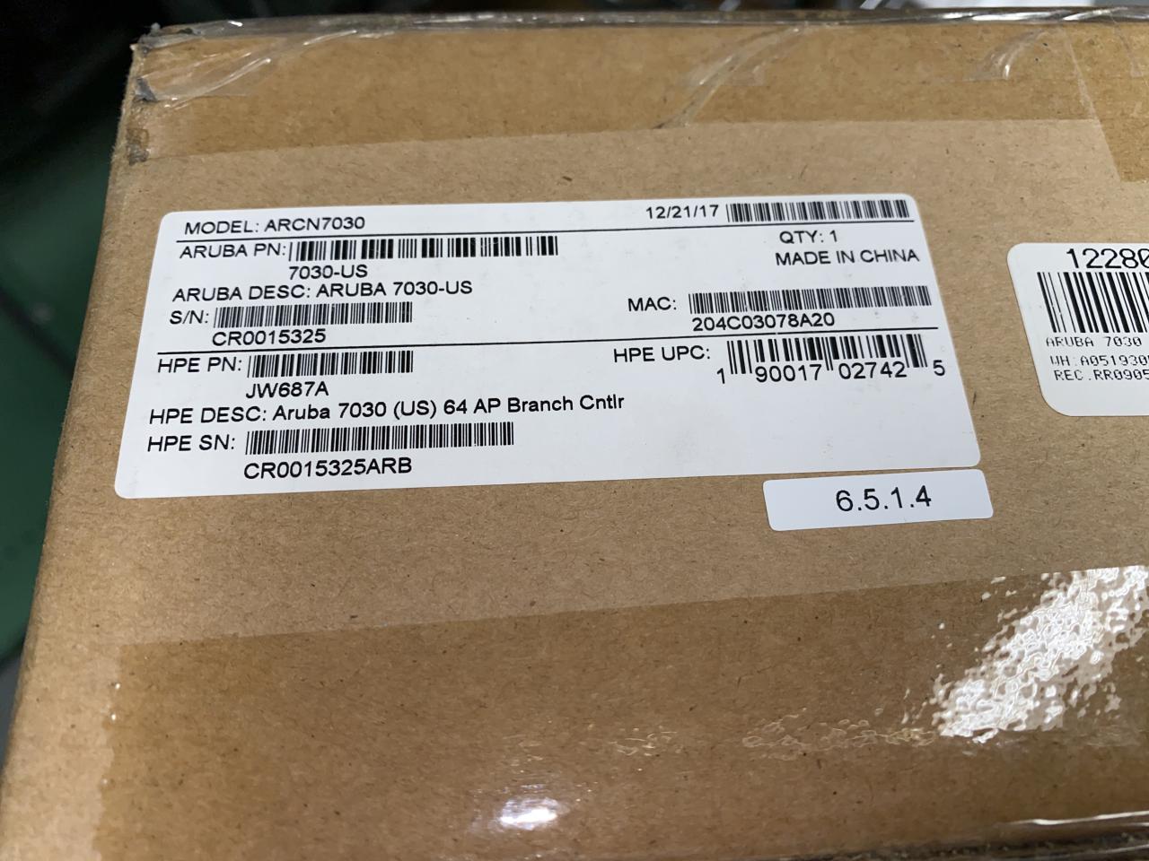HPE-Aruba-7030-Network-Controller